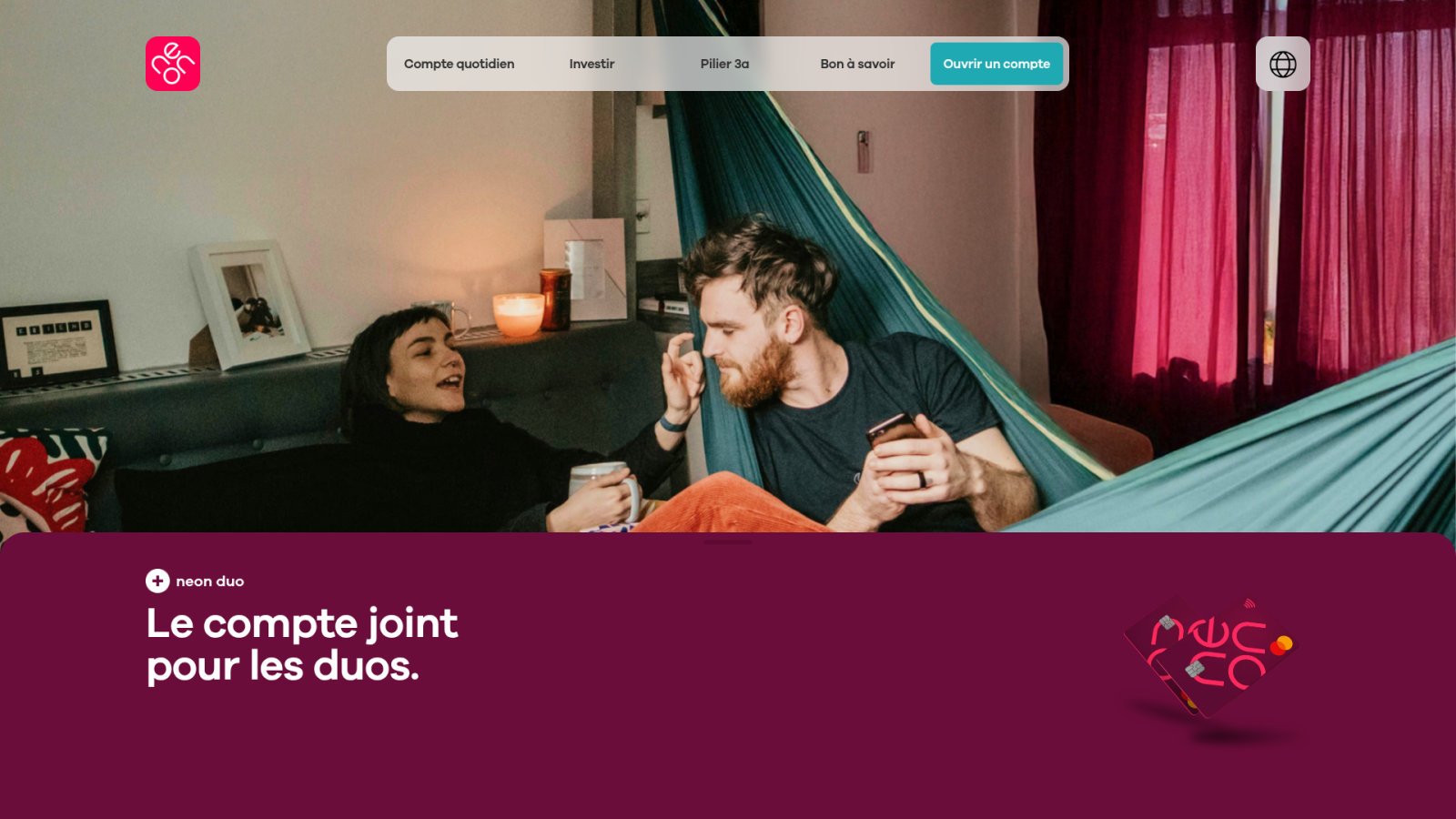 Gestion des comptes partagés et options Neon Duo